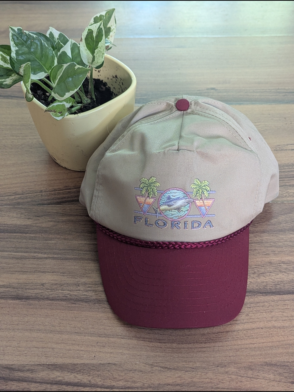 Vintage Florida Baseball Snapback Shark Hat Cap